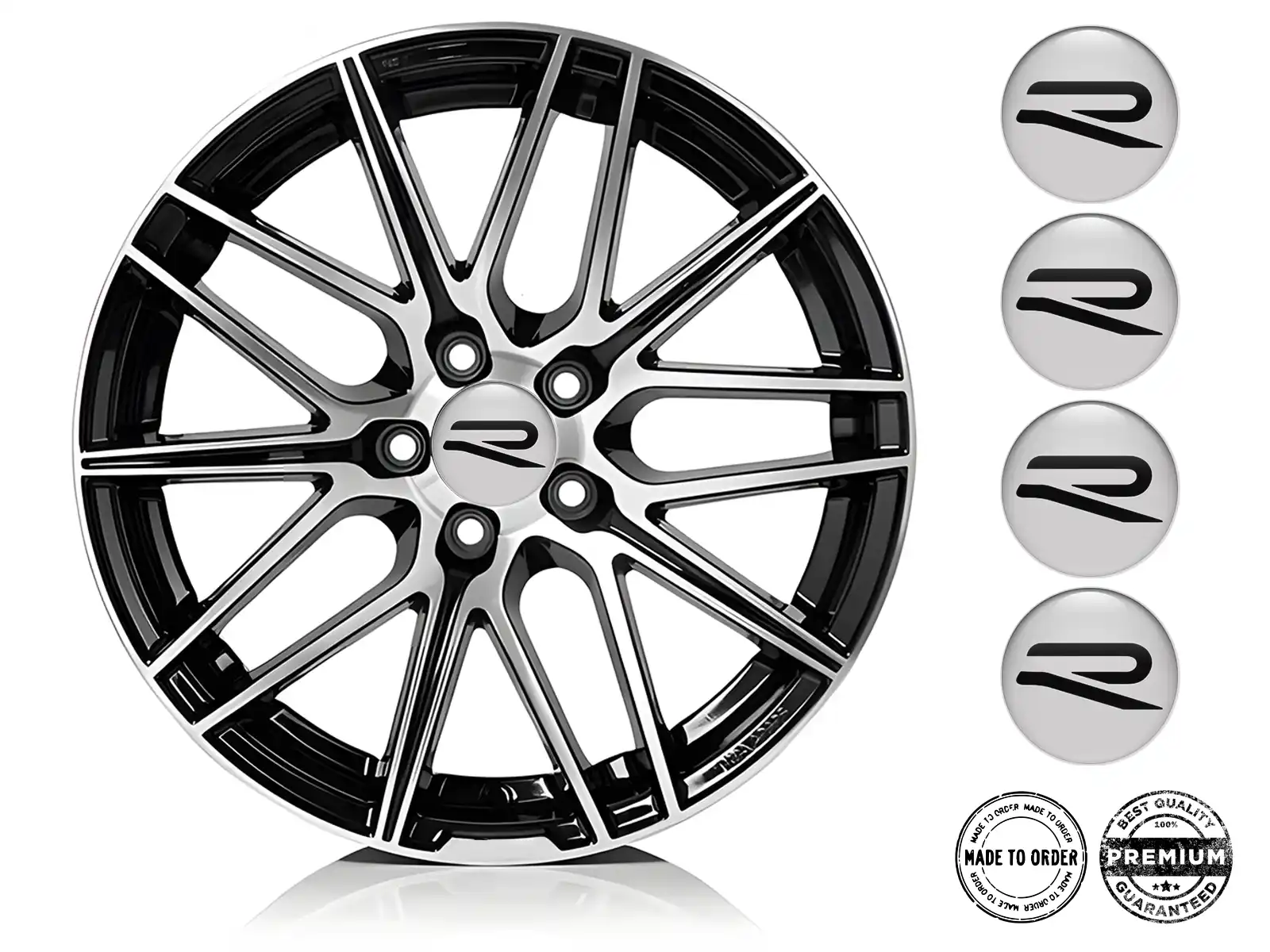 VW Wheel Decals Edition High-Quality Resin Stickers